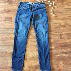Woman’s Hollister jeans.